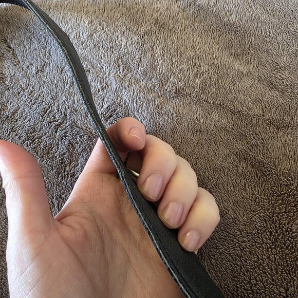 Vintage Coach Legacy Gloved Tan 9186 Black Leather Bucket Shoulder Bag Hobo - Picture 12 of 16